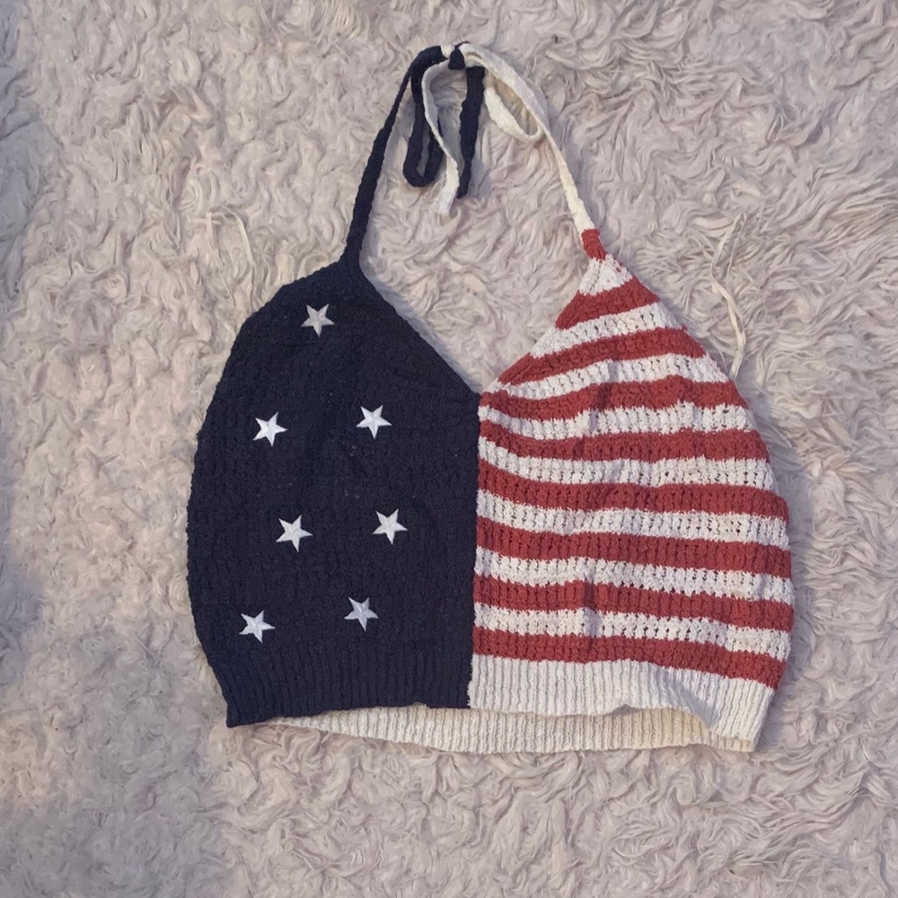 Crop Top American Flag